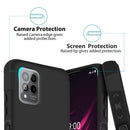 TJS "ArmorLux" Hybrid Phone Case for T-Mobile Revvl 6 Pro 5G
