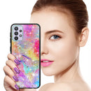 TJS "Minerva" Glitter TPU Phone Case for Samsung Galaxy A32 5G - Rainbow