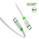 ESOULK 6ft/1.8m USB C To C Cable TPE Material (Max Output 20V 3A 60W)
