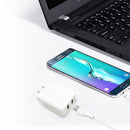 ESOULK 12W 2.4A Dual USB Travel Wall Charger with 5ft USB to USB-C Charging Cable