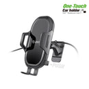 ESOULK One Touch with 3M Stickers 360 Rotation Joint Car Mount with Charging Cable Holder