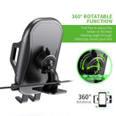 ESOULK One Touch with 3M Stickers 360 Rotation Joint Car Mount with Charging Cable Holder