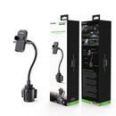 ESOULK Car Mount or Cup Holder , Flexible 11 Inch Gooseneck with 360° Adjustable Holder
