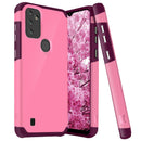 TJS "ArmorLux" Hybrid Phone Case for T-Mobile Wiko Voix