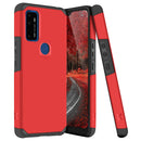 TJS "ArmorLux" Hybrid Phone Case for AT&T Radiant Max 5G / AT&T Fusion 5G / Cricket Dream 5G / Cricket Innovate 5G