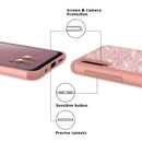 TJS "Sapphire" Hybrid Glitter Phone Case for Galaxy A50 - InfinityAccessories017