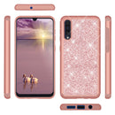 TJS "Sapphire" Hybrid Glitter Phone Case for Galaxy A50 - InfinityAccessories017