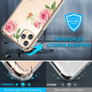 TJS "Ceres" Flower Design Clear TPU Phone Case for iPhone 11, iPhone 11 Pro, iPhone 11 Pro Max - InfinityAccessories017