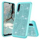 TJS "Sapphire" Hybrid Glitter Phone Case for Galaxy A50 - InfinityAccessories017