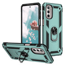 TJS "DuoGuard" Ring Kickstand Phone Case for Motorola G Stylus 5G 2022