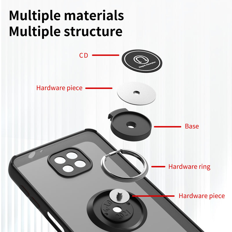 TJS "Define" Ring Kickstand Phone Case for Motorola G Power 2021