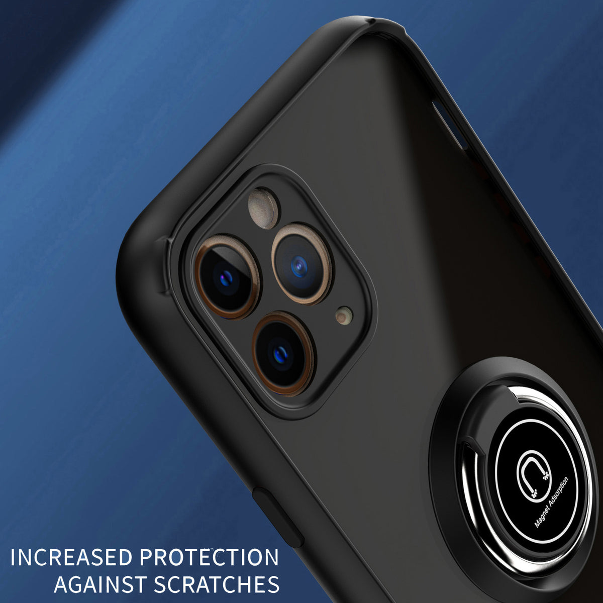 TJS "Define" Ring Kickstand Phone Case for iPhone 11 Pro Max