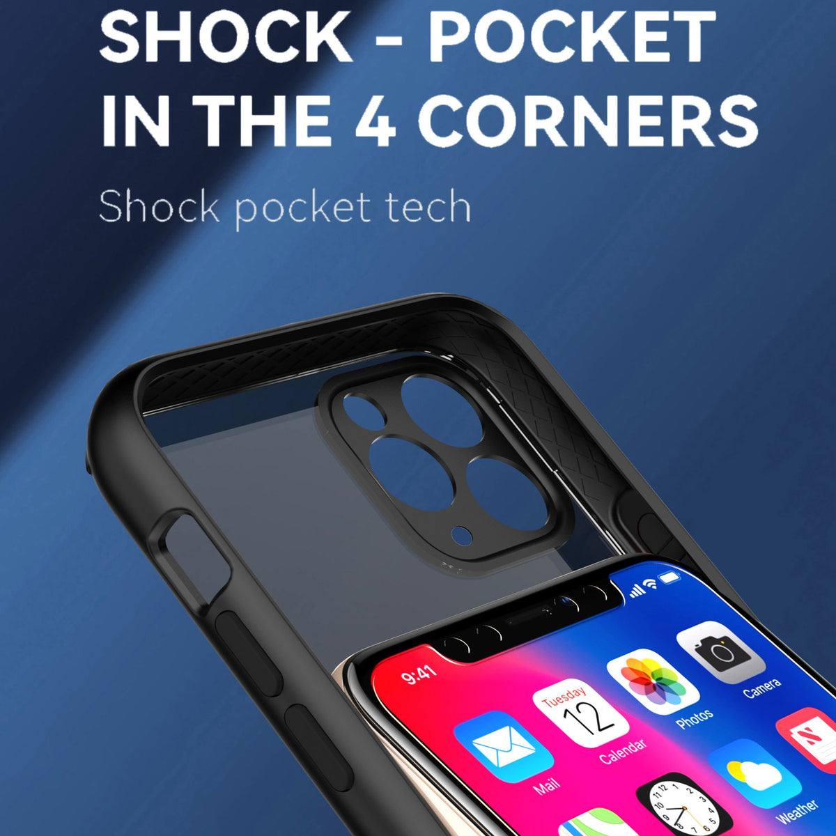 TJS "Define" Ring Kickstand Phone Case for iPhone 11 Pro Max