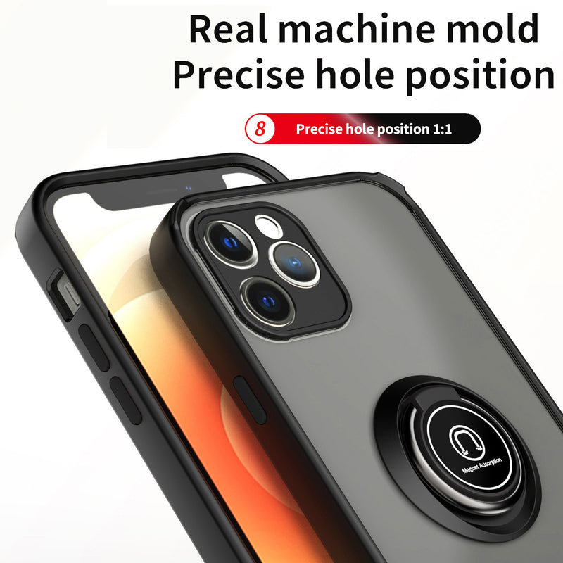 TJS "Define" Ring Kickstand Phone Case for iPhone 12