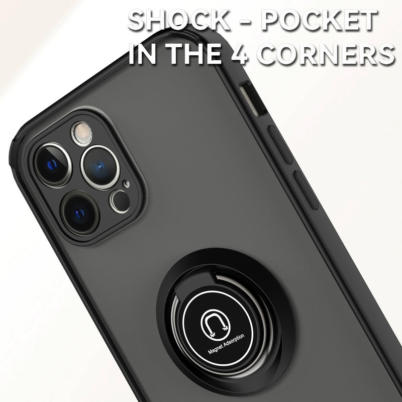 TJS "Define" Ring Kickstand Phone Case for iPhone 12 Pro