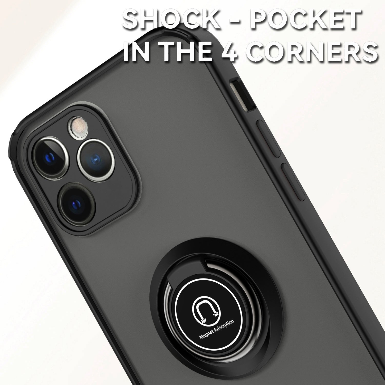 TJS "Define" Ring Kickstand Phone Case for iPhone 12