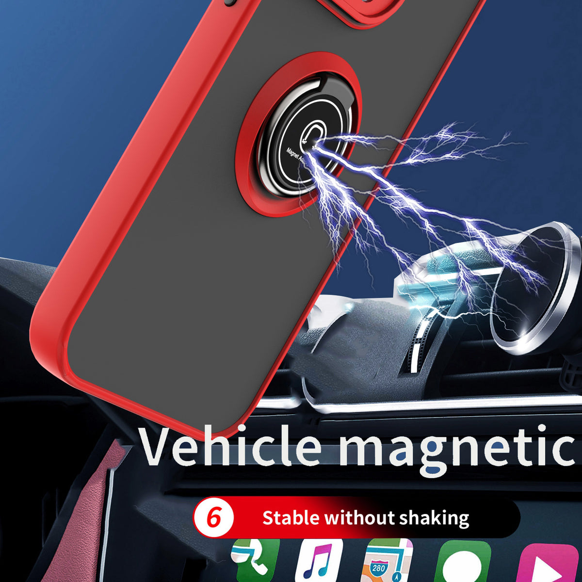 TJS "Define" Ring Kickstand Phone Case for iPhone 13 Pro