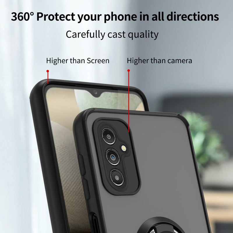 TJS "Define" Ring Kickstand Phone Case for Samsung Galaxy A14 5G
