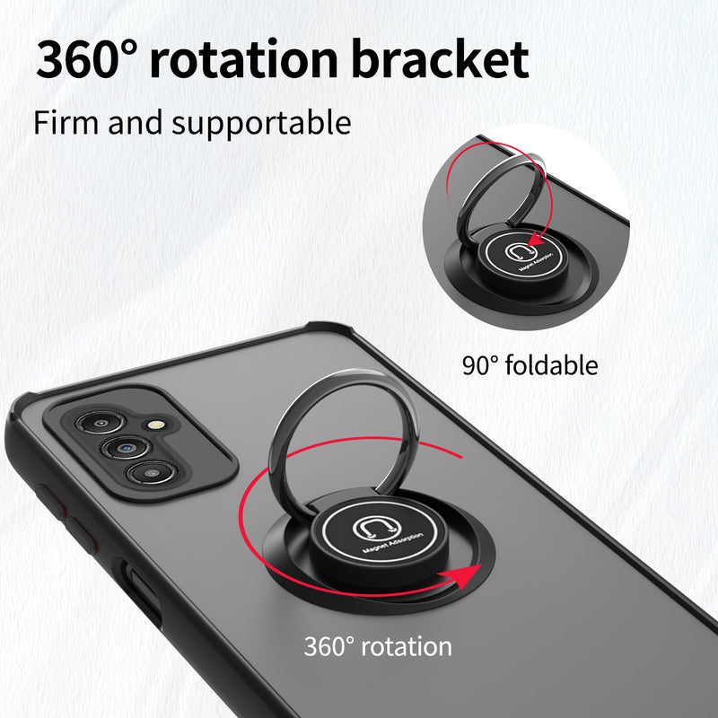 TJS "Define" Ring Kickstand Phone Case for Samsung Galaxy A14 5G