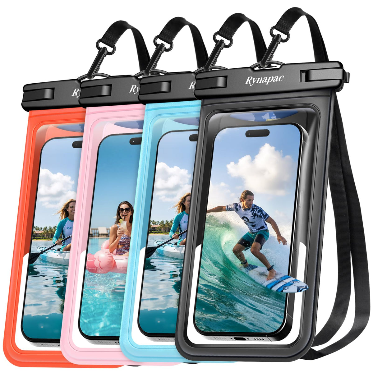 ynapac Waterproof Phone Pouch, 2-Pack – IPX8, Up to 8.5"