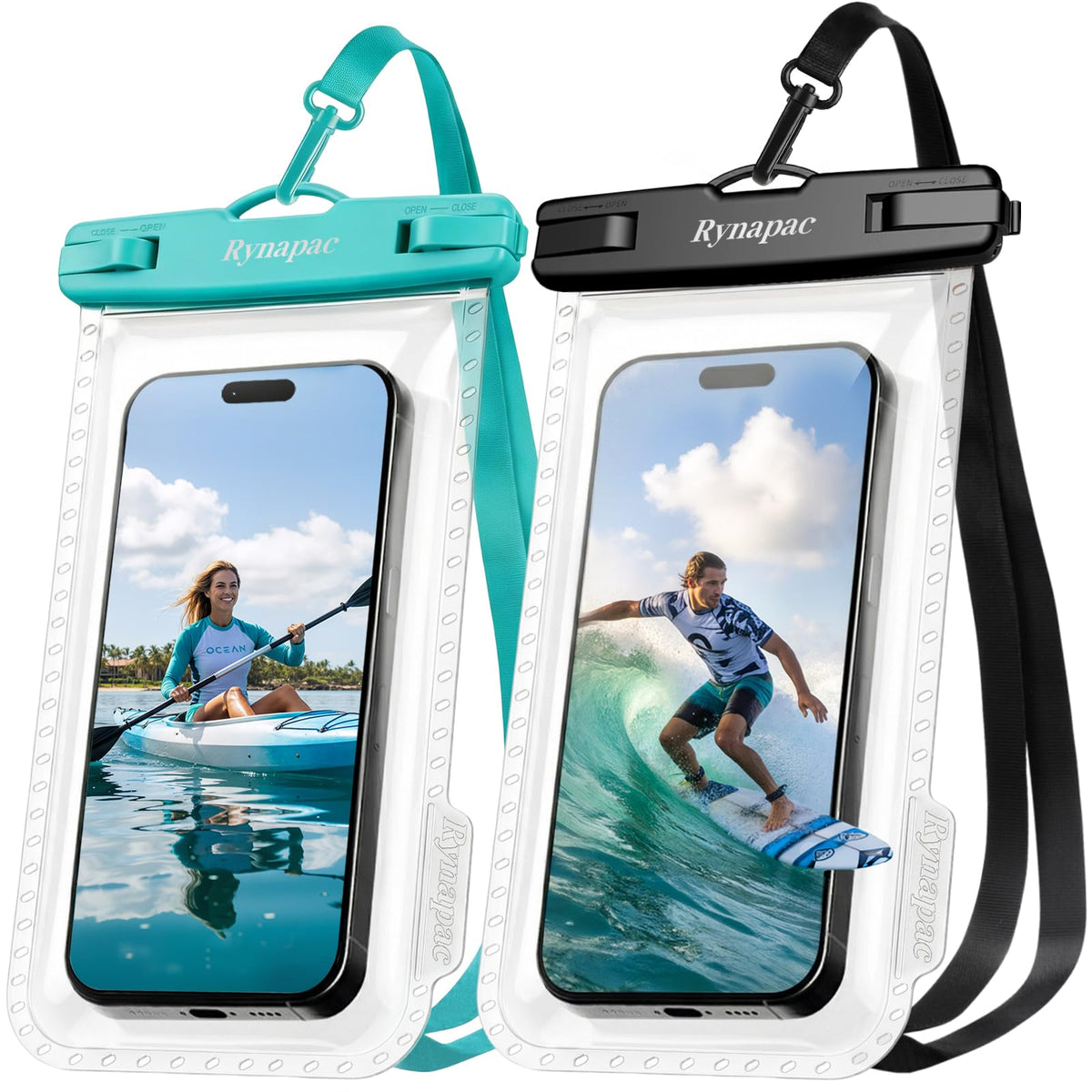ynapac Waterproof Phone Pouch, 2-Pack – IPX8, Up to 8.5"
