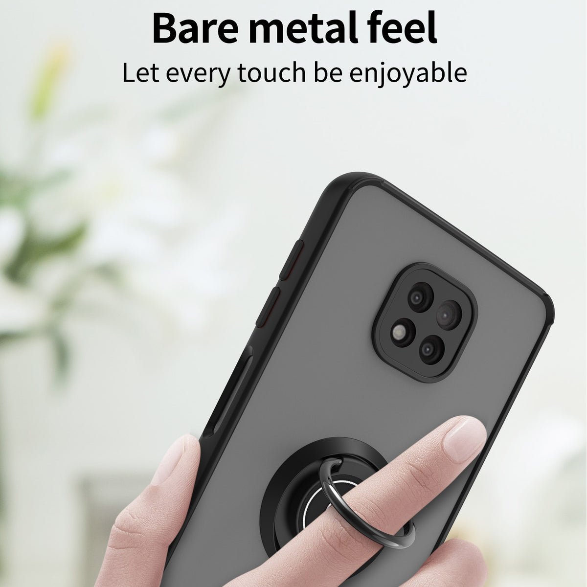 TJS "Define" Ring Kickstand Phone Case for Motorola G Power 2021