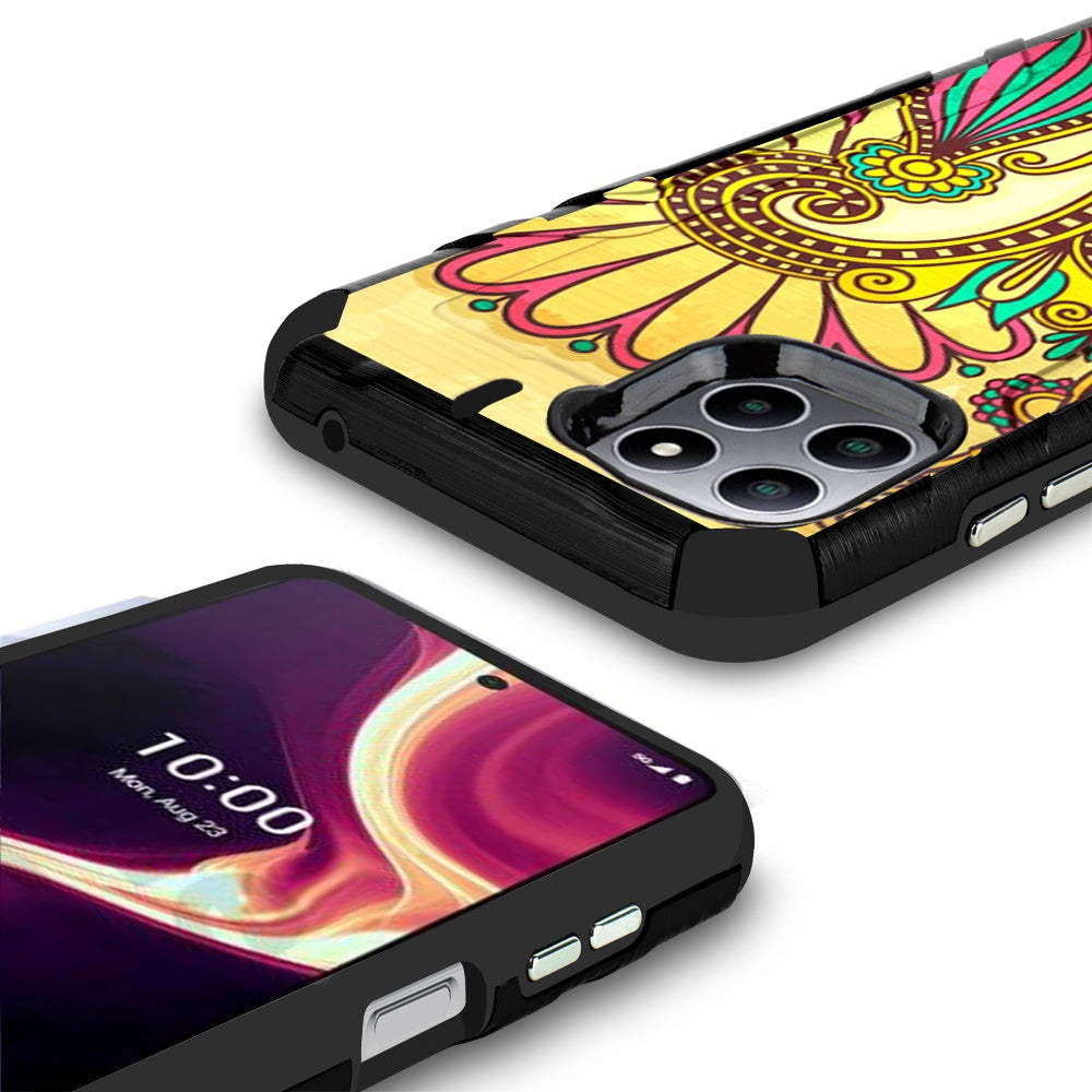 TJS "Herculus" Hybrid Phone Case for Boost Mobile Celero 5G Plus 2023