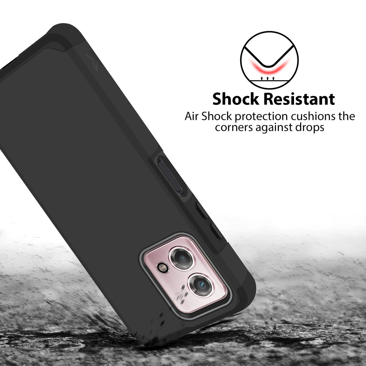 TJS "ArmorLux" Hybrid Phone Case for Motorola G Stylus 4G 2023