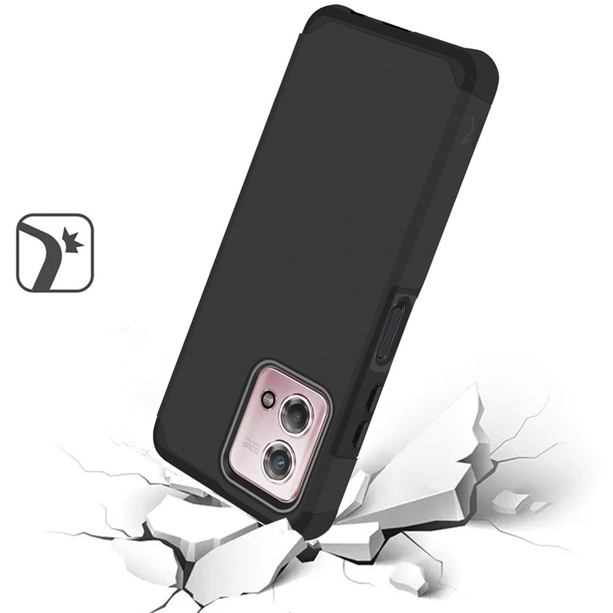 TJS "ArmorLux" Hybrid Phone Case for Motorola G Stylus 4G 2023
