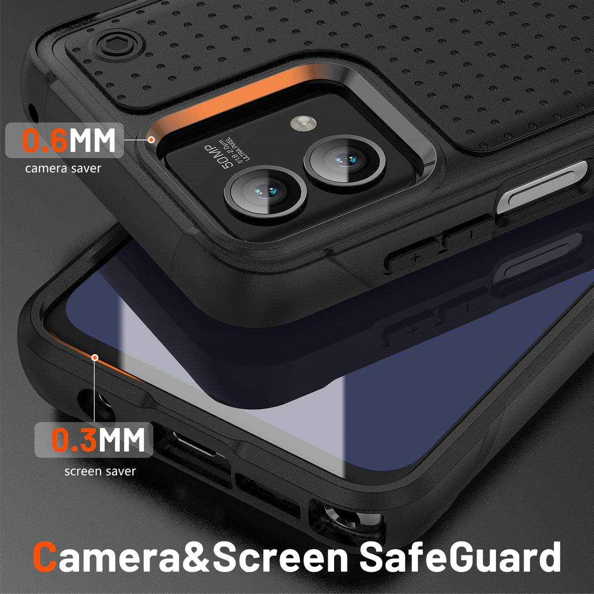 TJS "Prevail" Hybrid Phone Case for Motorola G Stylus 5G 2023