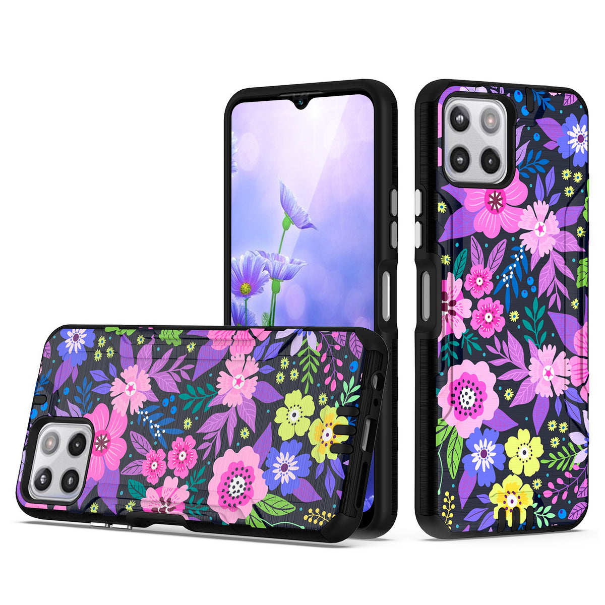 TJS "Herculus" Hybrid Phone Case for Boost Mobile Celero 5G Plus 2023
