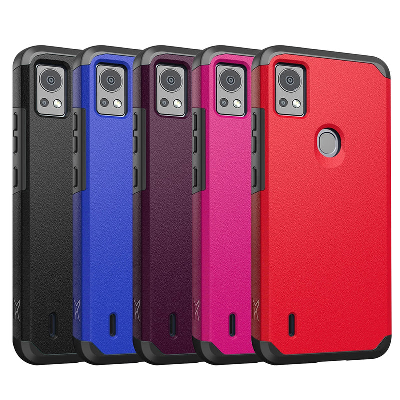 TJS "ArmorLux" Hybrid Phone Case for Cricket Icon 5
