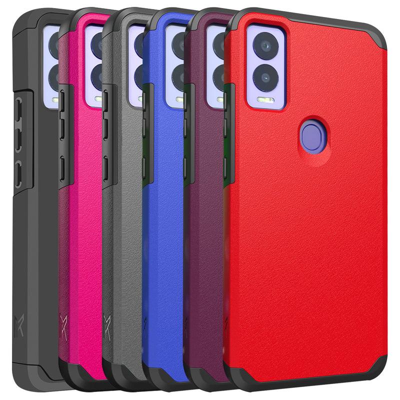 TJS "ArmorLux" Hybrid Phone Case for Cricket Magic 5G