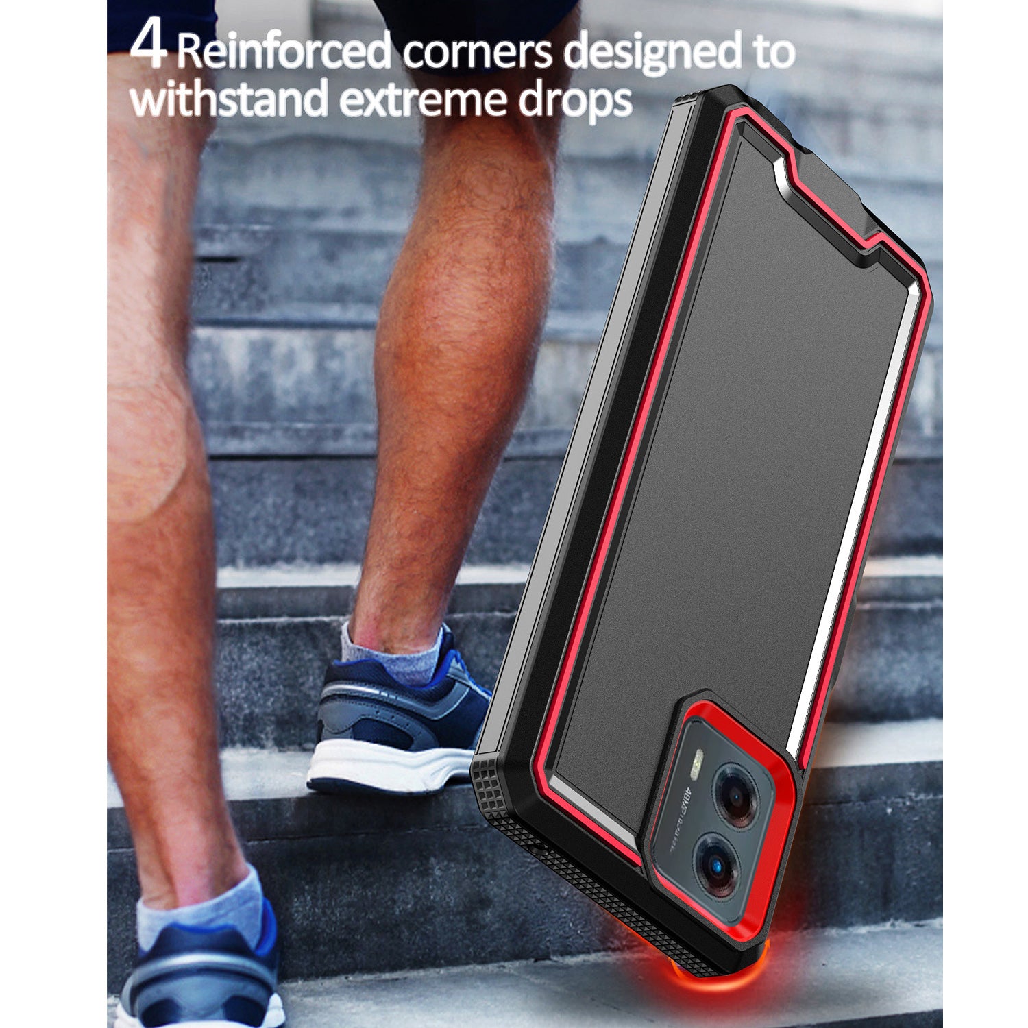 TJS "Reveal" Hybrid Phone Case for Motorola G 5G 2023