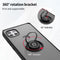 TJS "Define" Ring Kickstand Phone Case for Motorola One 5G Ace