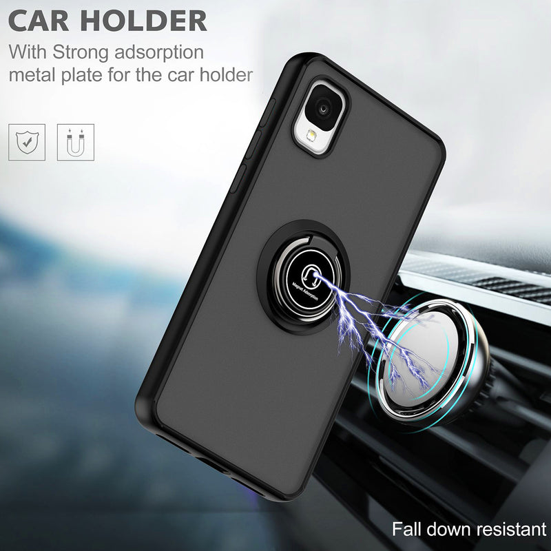 TJS "Define" Ring Kickstand Phone Case for TCL ION Z
