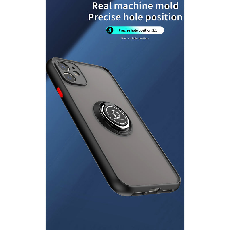 TJS "Define" Ring Kickstand Phone Case for iPhone 11