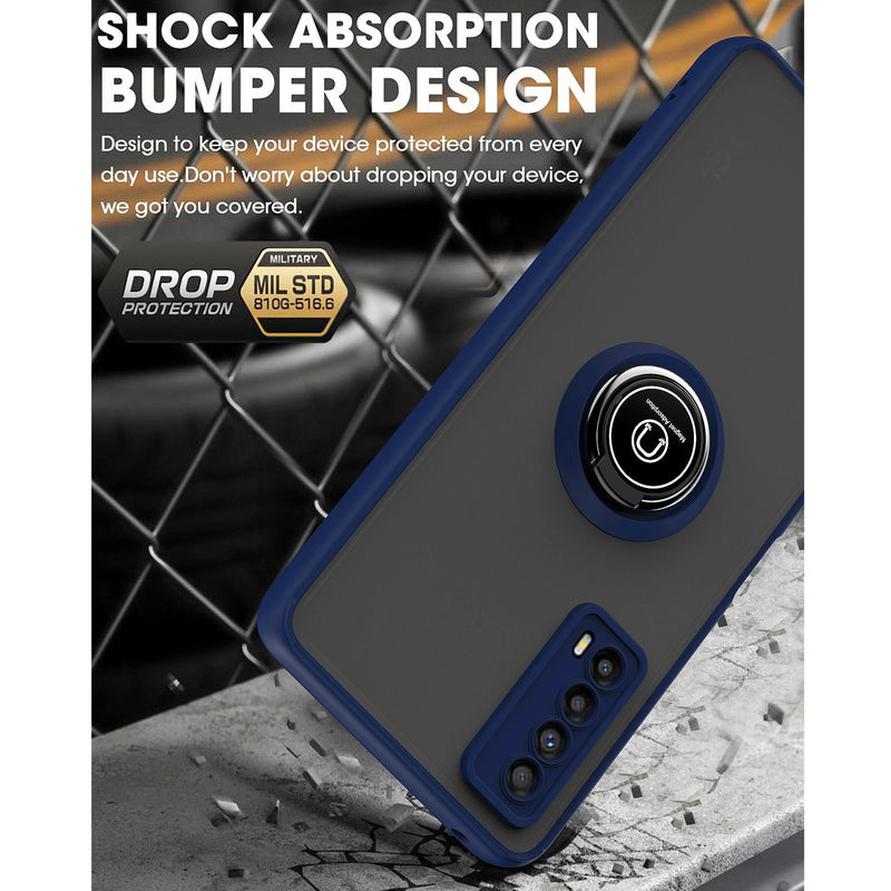 TJS "Define" Ring Kickstand Phone Case for TCL Stylus 5G