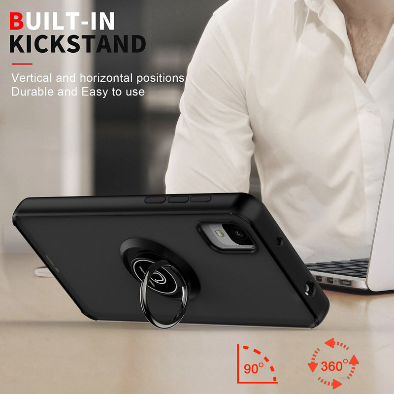 TJS "Define" Ring Kickstand Phone Case for TCL ION Z