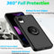 TJS "Define" Ring Kickstand Phone Case for TCL ION Z