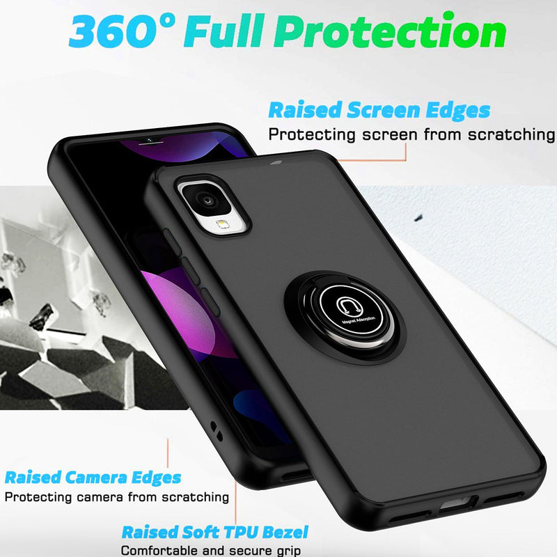 TJS "Define" Ring Kickstand Phone Case for TCL ION Z