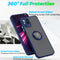 TJS "Define" Ring Kickstand Phone Case for T-mobile Revvl 6 Pro 5G
