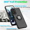 TJS "Define" Ring Kickstand Phone Case for Motorola G 5G 2022