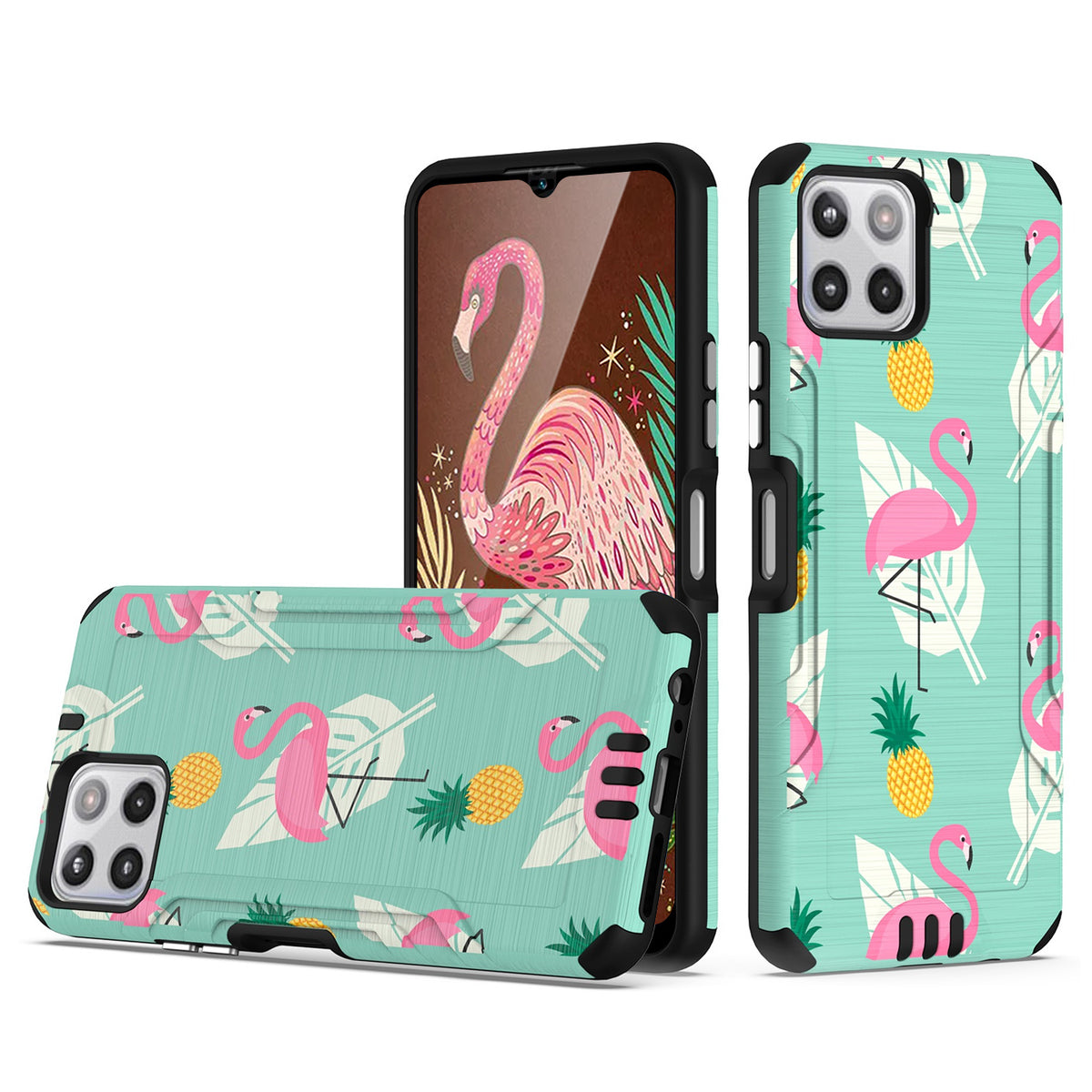 TJS "Herculus" Hybrid Phone Case for Boost Mobile Celero 5G Plus 2023