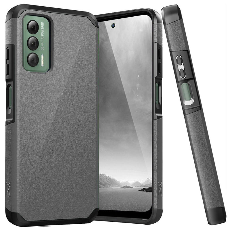 TJS "ArmorLux" Hybrid Phone Case for Cricket Outlast