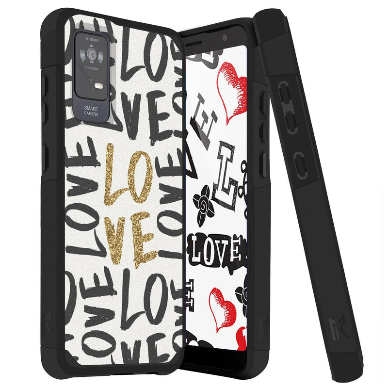 TJS "ArmorLux" Hybrid Phone Case for TCL ION X