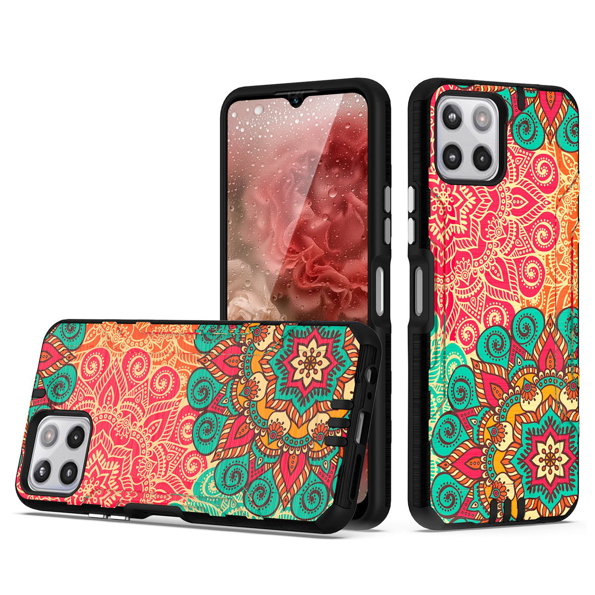 TJS "Herculus" Hybrid Phone Case for Boost Mobile Celero 5G Plus 2023