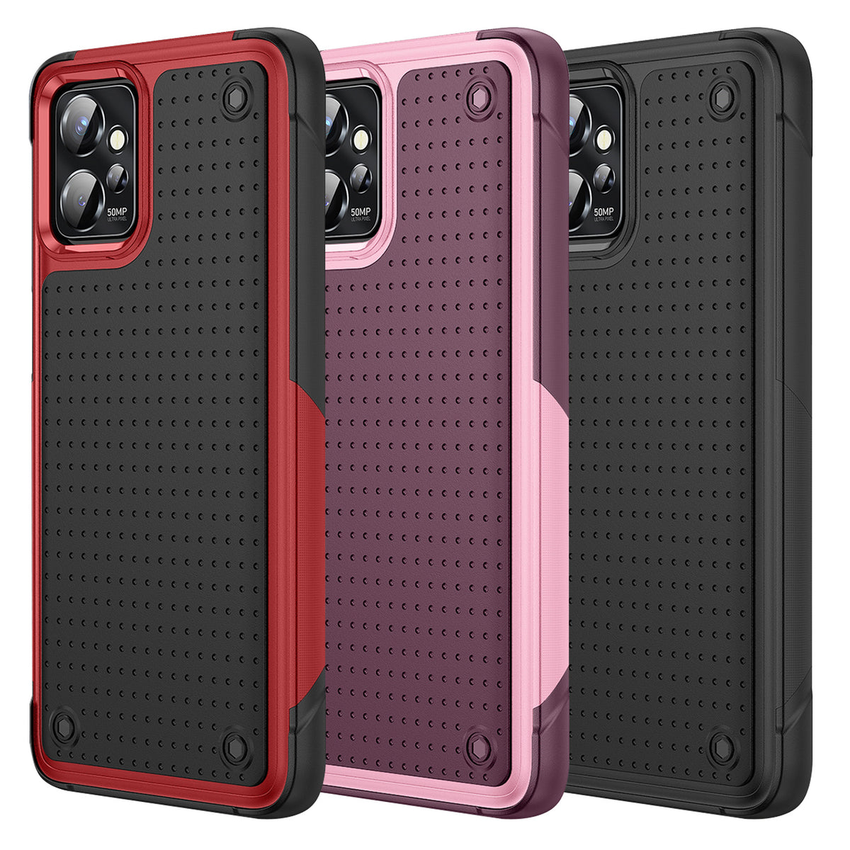 TJS "Prevail" Hybrid Phone Case for Motorola Moto G Power 2023