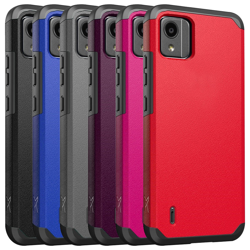 TJS "ArmorLux" Hybrid Phone Case for Nokia C110