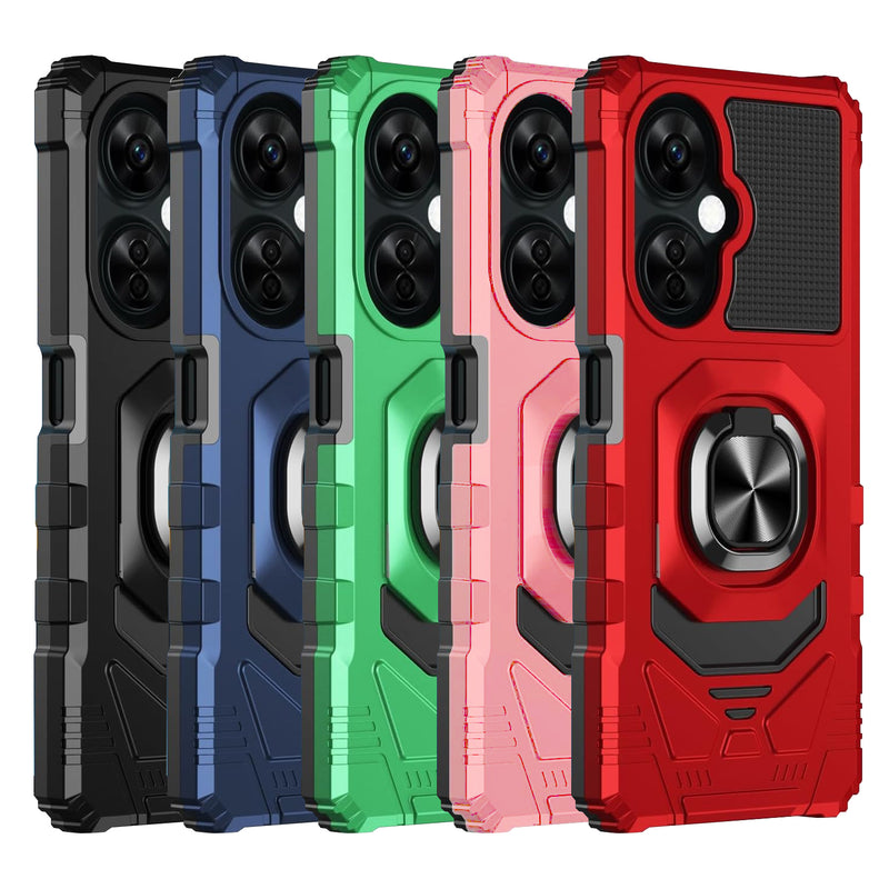 TJS "ArmorMax" Ring Kickstand Phone Case for OnePlus Nord N30 5G